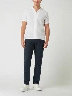 Fynch-Hatton Jogpants Aus Leinenmischung - Marineblau