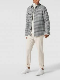 BOSS Casualwear Slim Fit Chino Mit Stretch-Anteil Modell 'Schino-Slim' - Ecru Meliert