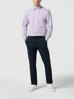 Montego Tapered Fit Chino Mit Stretch-Anteil - Marineblau Meliert