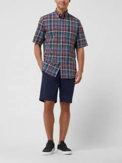 Brax Straight Fit Chino-Shorts Mit Stretch-Anteil Modell 'Bozen' - Marineblau